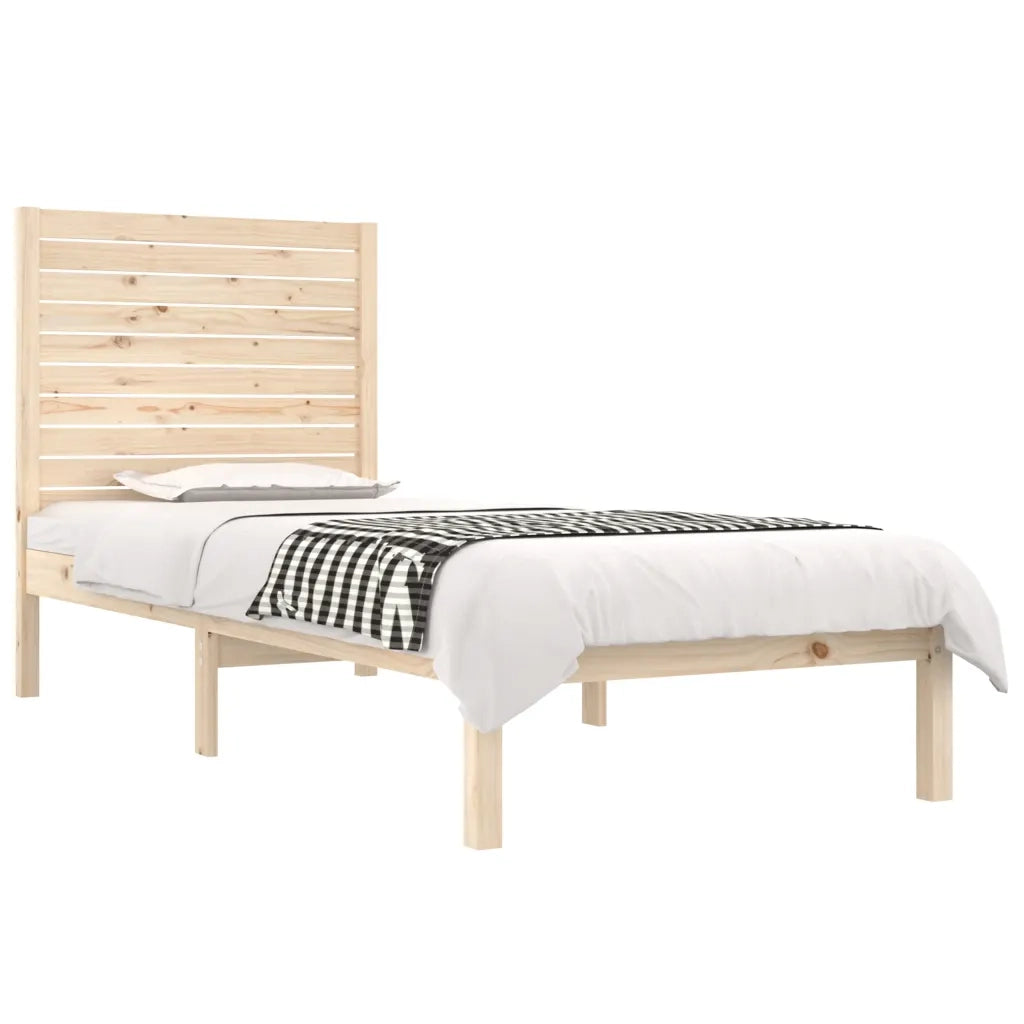 Giroletto-Struttura Letto in Legno Massello 75x190 cm Small Single 907936