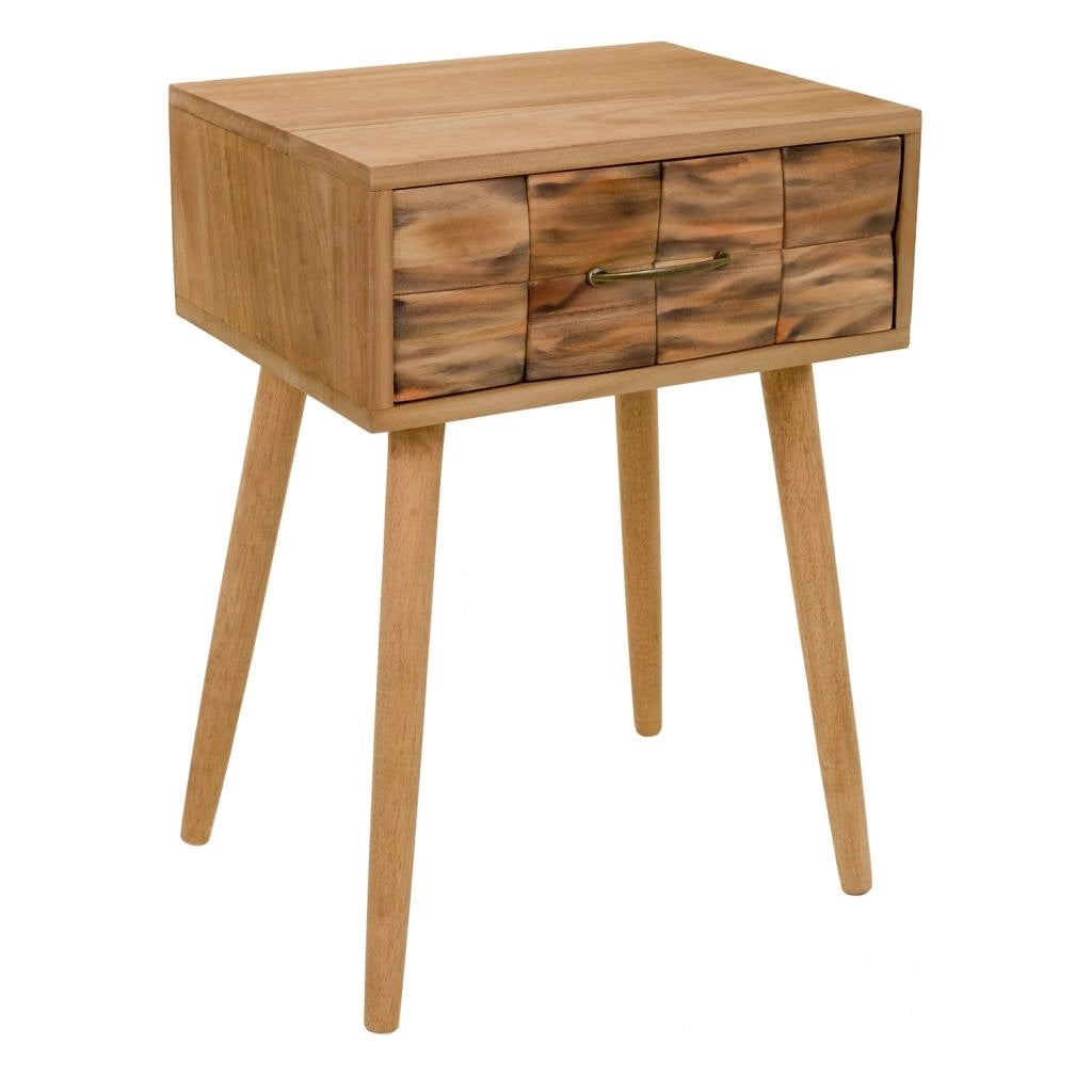 Comodino in legno marrone 44x38x63