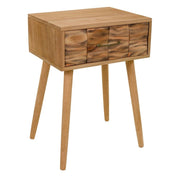 Comodino in legno marrone 44x38x63