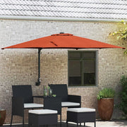 Ombrello da giardino Terracotta 248,5 x 247,5 x 160 cm 42003240