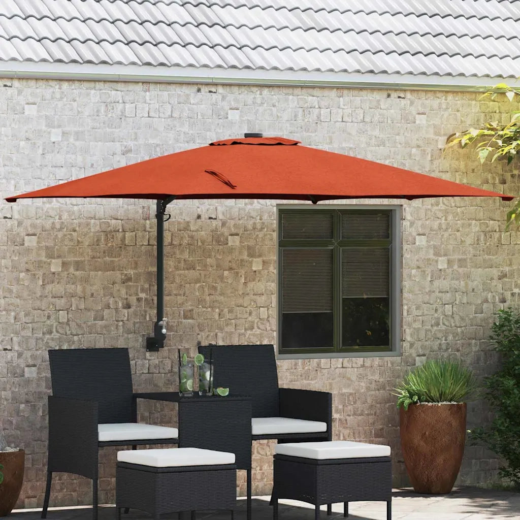 Ombrello da giardino Terracotta 248,5 x 247,5 x 160 cm 42003240