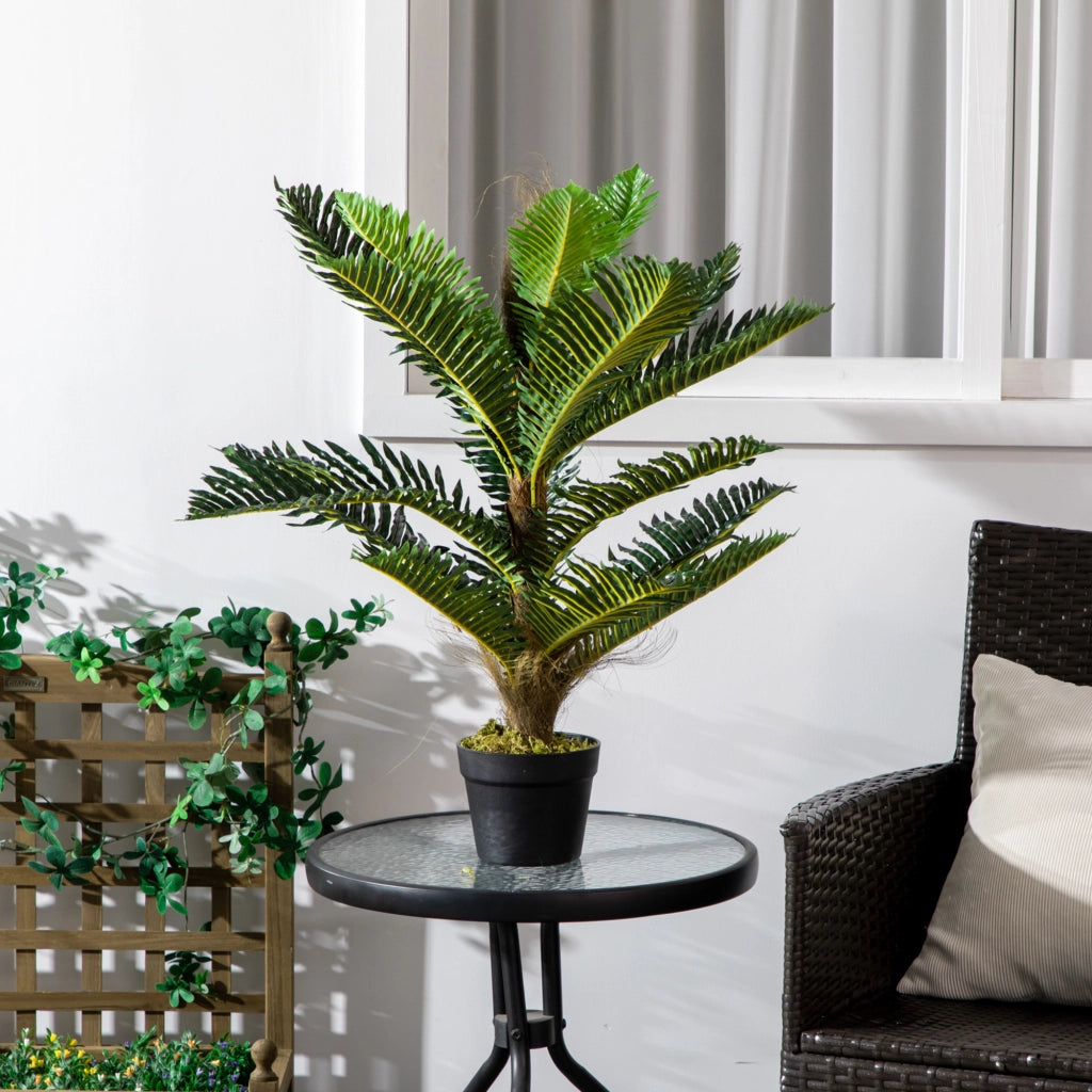 Palma artificiale ¨C zephmum ¨C verde 85 cm con vaso