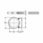 Inox doppia parete aisi 316 fasc etta murale d.200 250