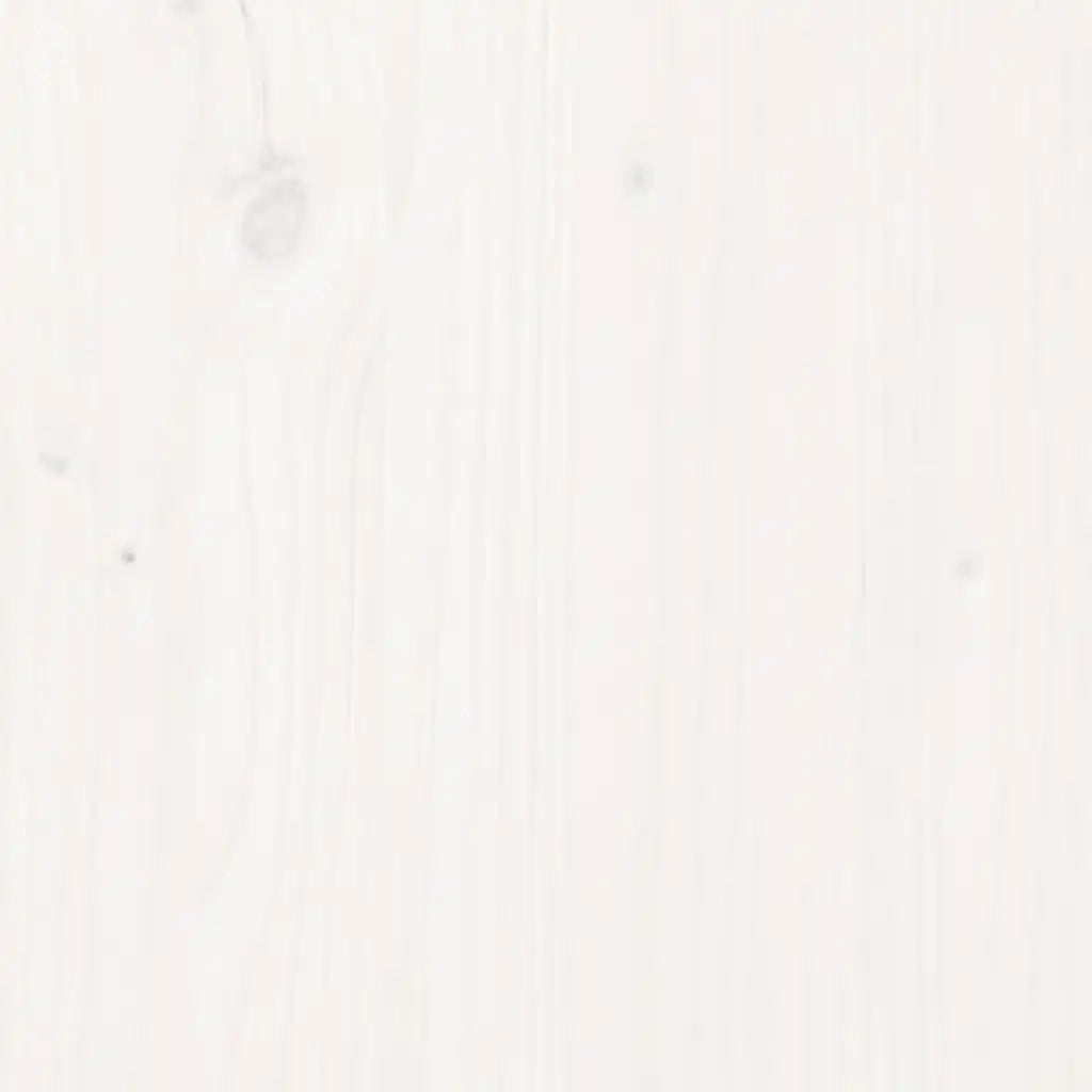 Testiera da Parete-Testiera a Muro-Testata Decorativa Bianca 82,5x3x80cm in Legno Massello di Pino