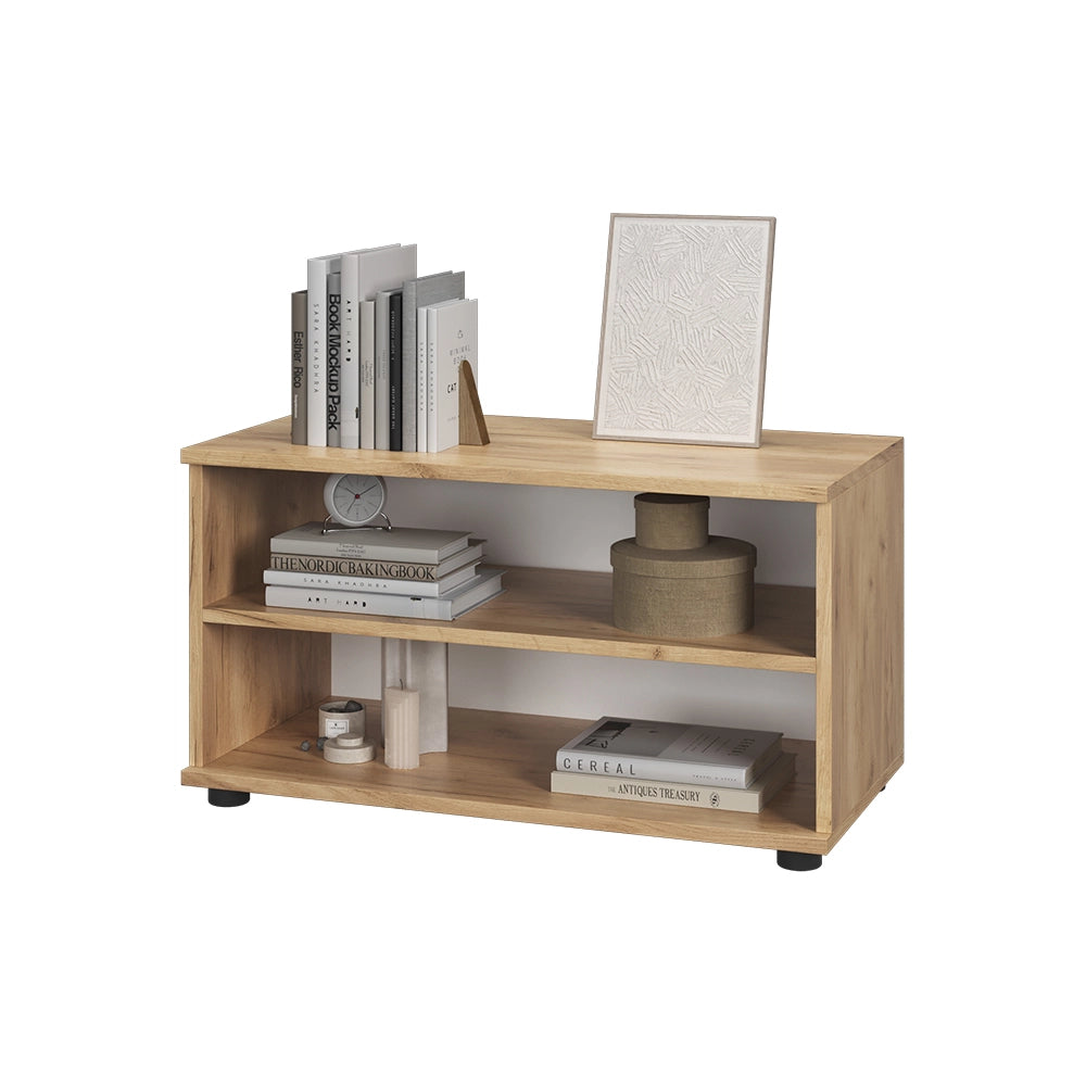 Vicco Scaffale Quercia dorata/bianco 70.8 x 38.9 cm con 2 scomparti