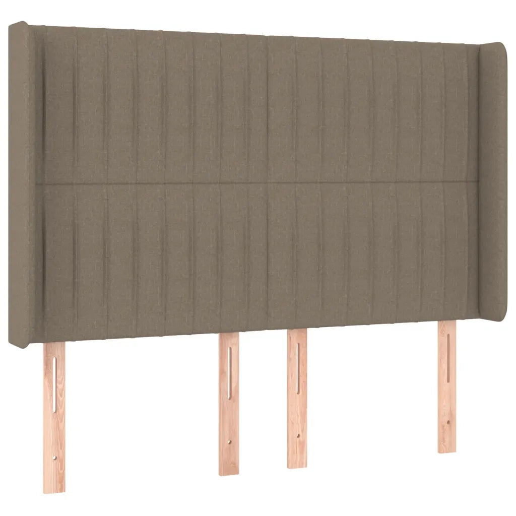 Testiera ad Orecchio Tortora 147x16x118/128 cm in Tessuto 3119820