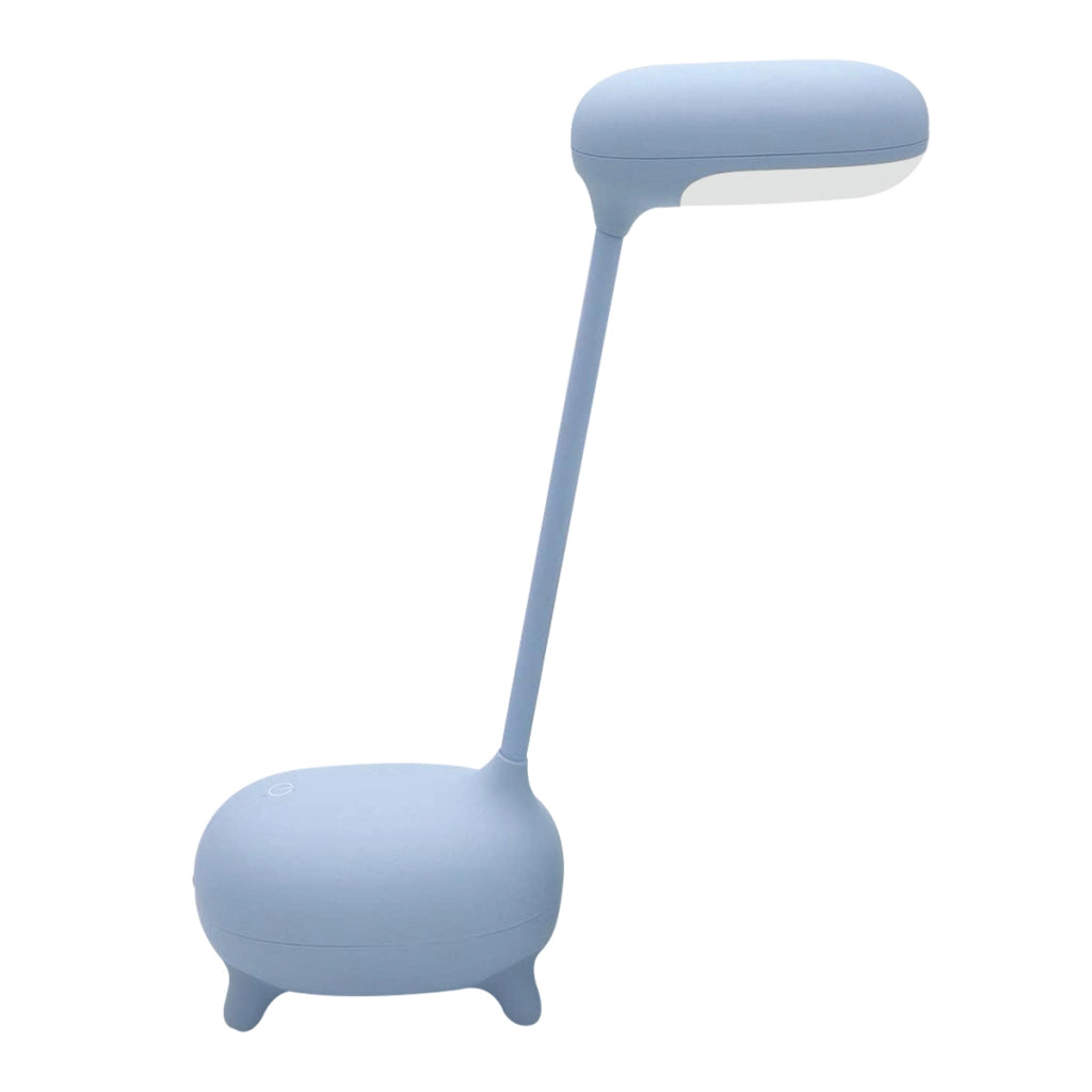 Lampada da Comodino per Bambini Design Giraffa Collo Pieghevole 360° Blu SINKI