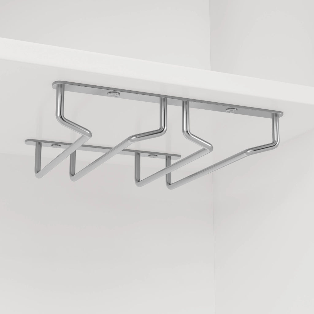 Mobile buffet da cucina 120x40x188 cm con 4 ante, 2 cassetti e portabottiglie bianco HAVRYA