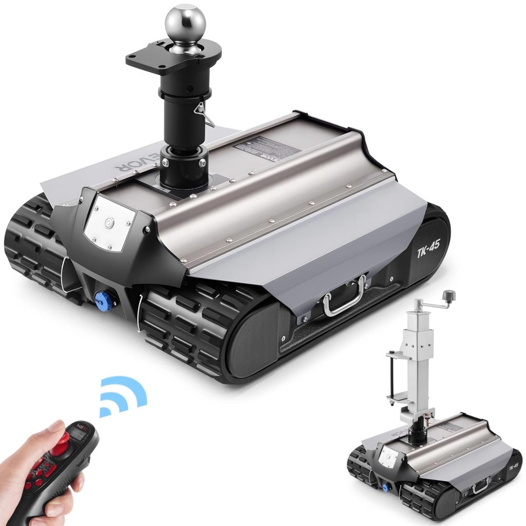 Carrello Elettrico per Rimorchi TK45 Movimentatore Motorizzato con Telecomando 100m Traino 4082 kg per Camper Roulotte Robusto