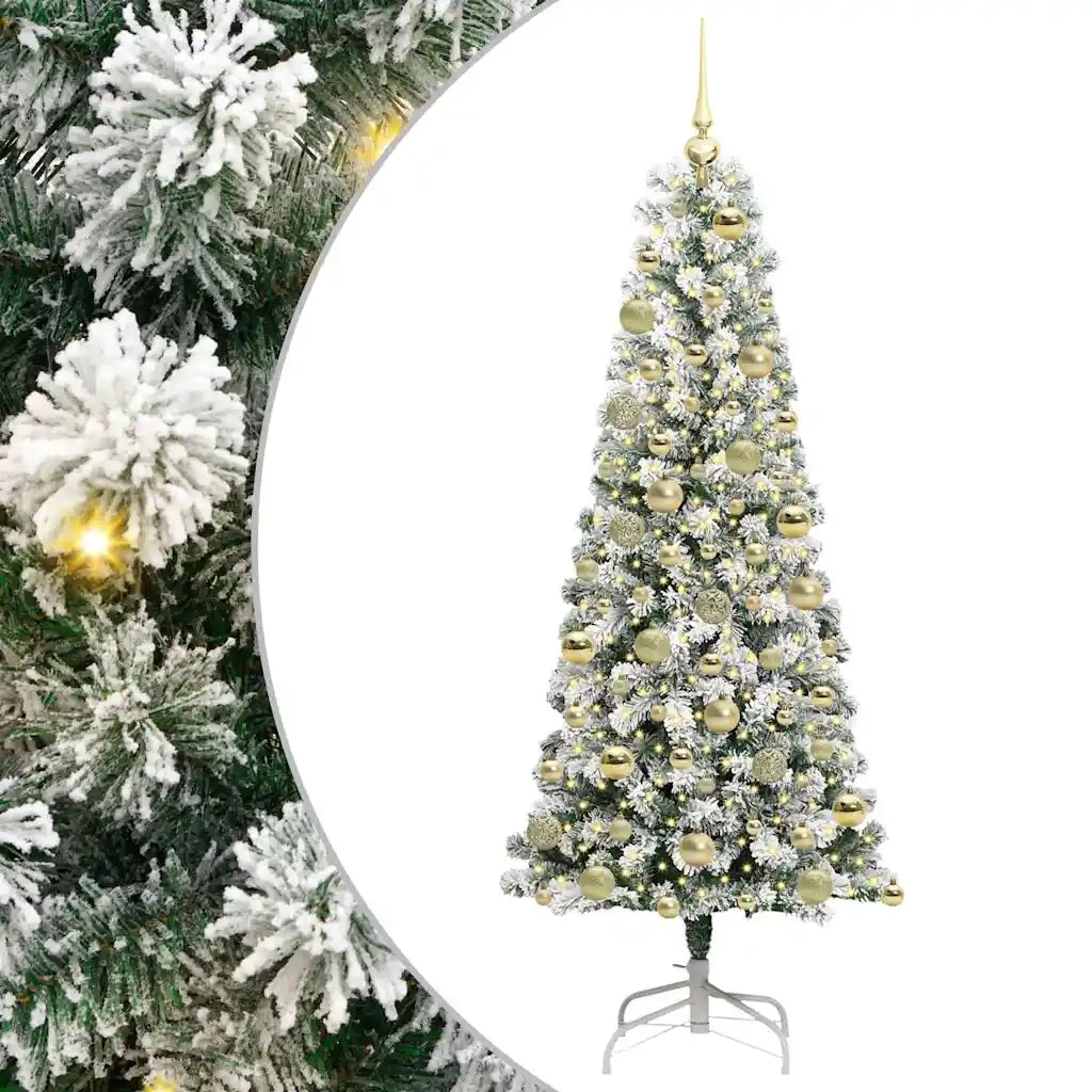 Albero di Natale Artificiale con Rami Pieghevoli 180 cm 3395599