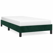 Letto singolo | Letto per adulti | Giroletto senza Materasso Verde Scuro 100x200 cm in Velluto