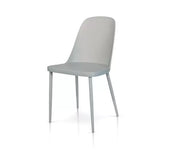 Set 4 sedie colore grigio in polipropilene 54x46 h.84 - Mobili 2G