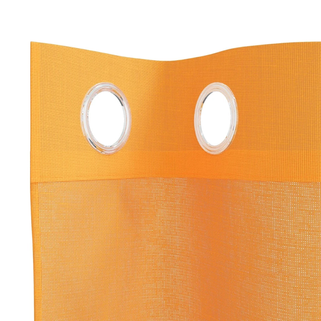 Tende in Voile con Occhielli 2 pz Arancio 140x245 cm