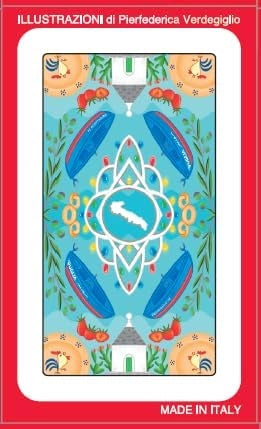 Carte Da Gioco Napoletane Edizione Puglia, Modiano Carte Napoletane, Scatolo Rosso, Alta qualità