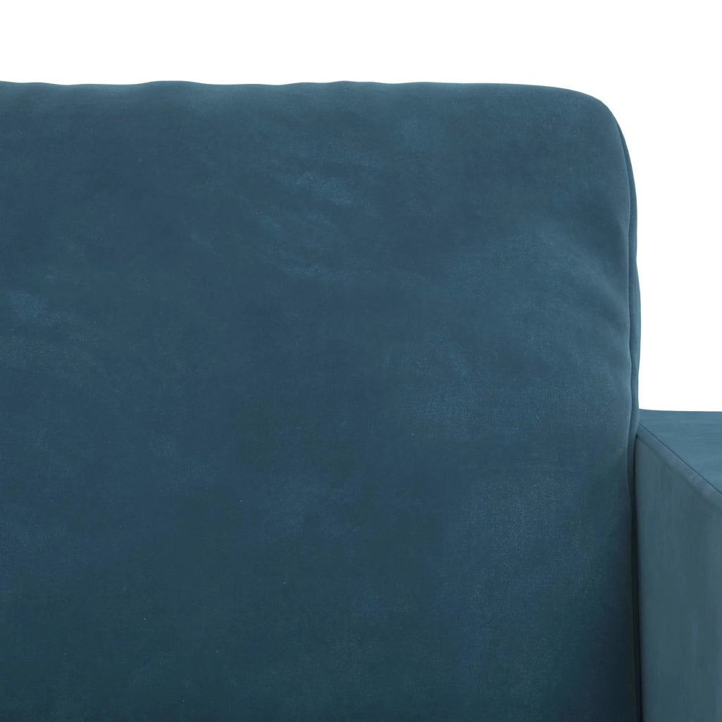 Set di divani 2 pcs Blu 138 x 78 x 80 cm Velluto