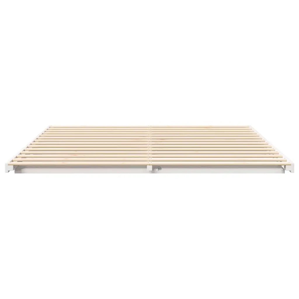 Struttura letto a terra Bianco 180 x 210 cm