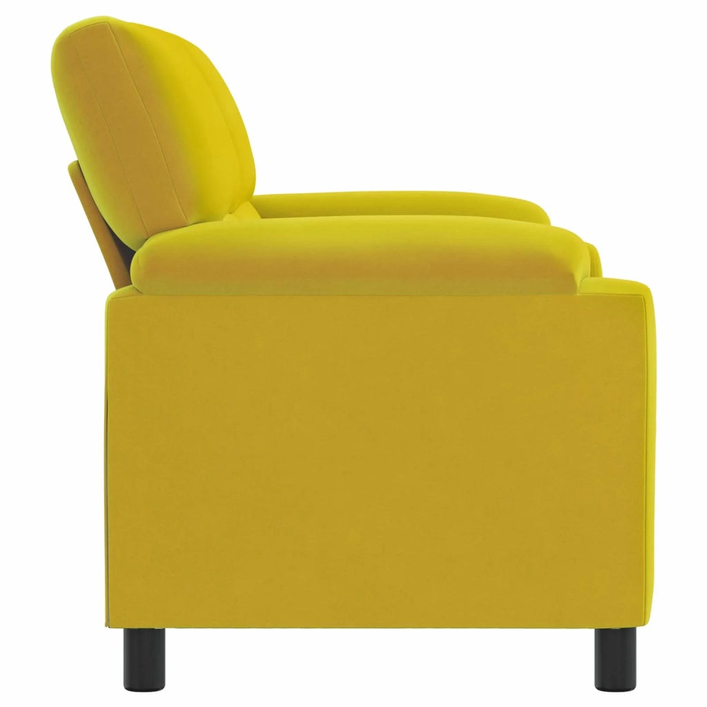 Divano Giallo 174 x 85 x 93 cm Velluto 42040842