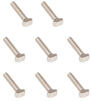 Boutoni a T per M5 x 25 mm in acciaio di carbonio - Corrosione resistente - Testa piatta - Bordo profondo - Boutoni di fissaggio