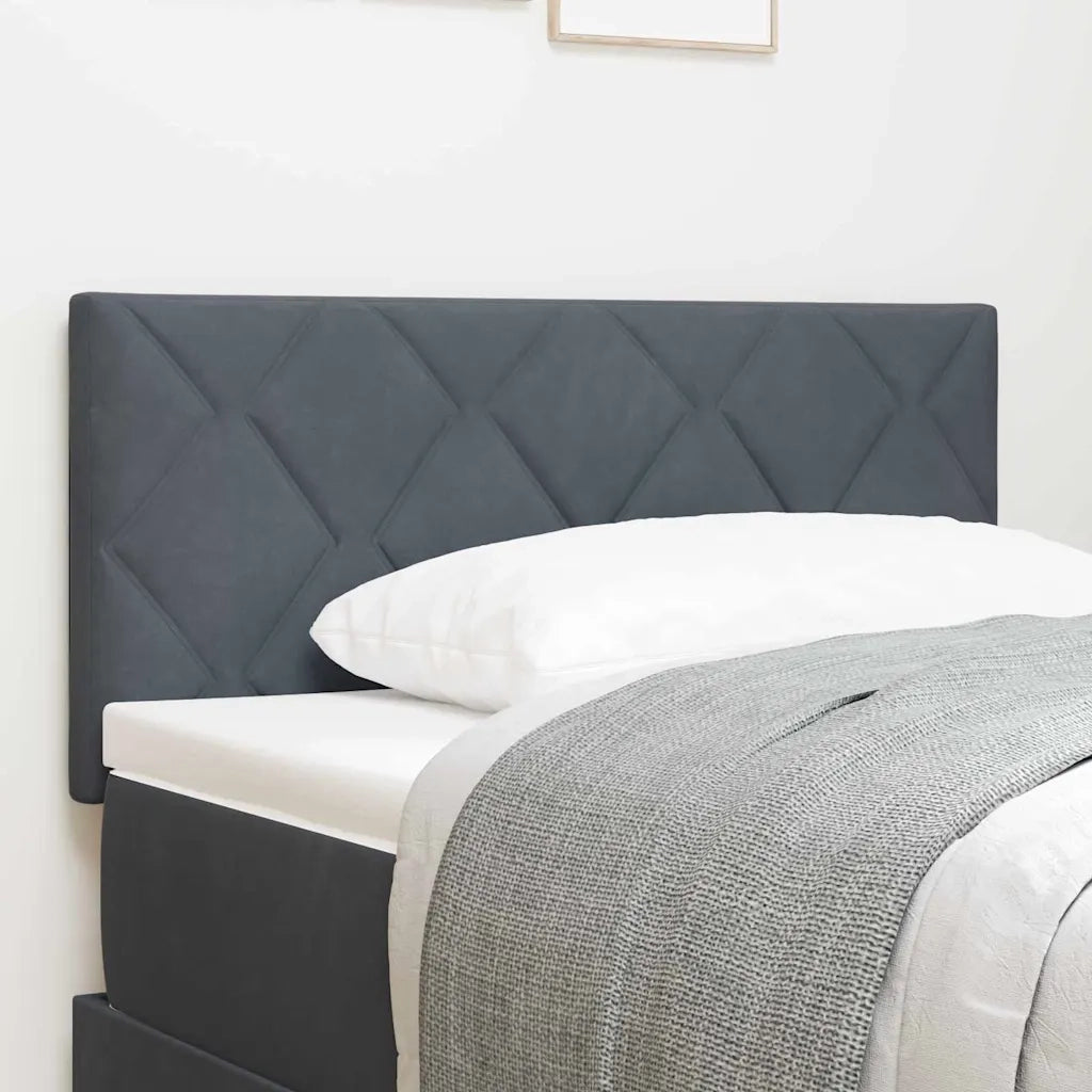 Testiera | Testata Grigio scuro 90 cm Velluto