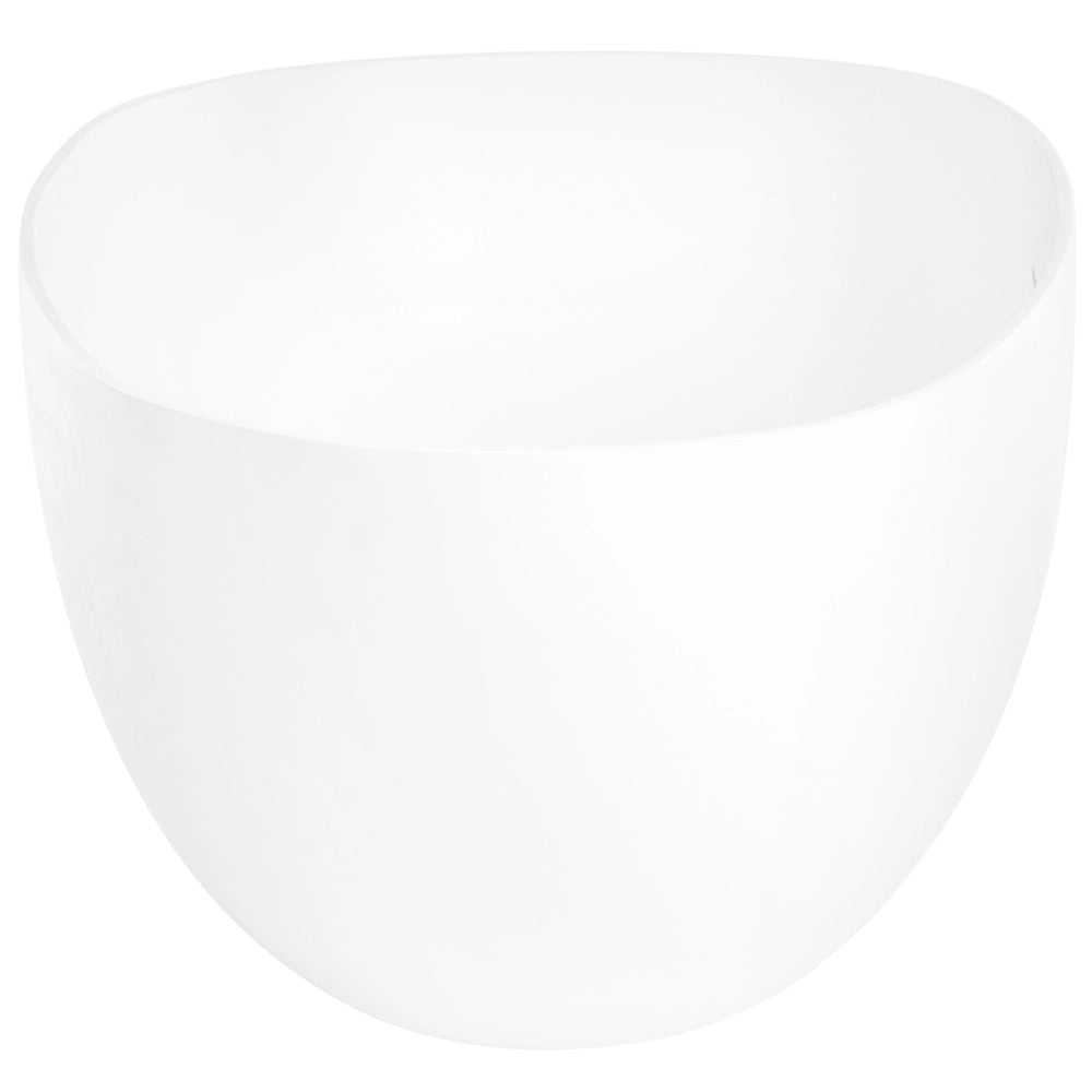Vasca da bagno freestanding in solid surface, bianca, ovale, con bordo sottile, 170 cm