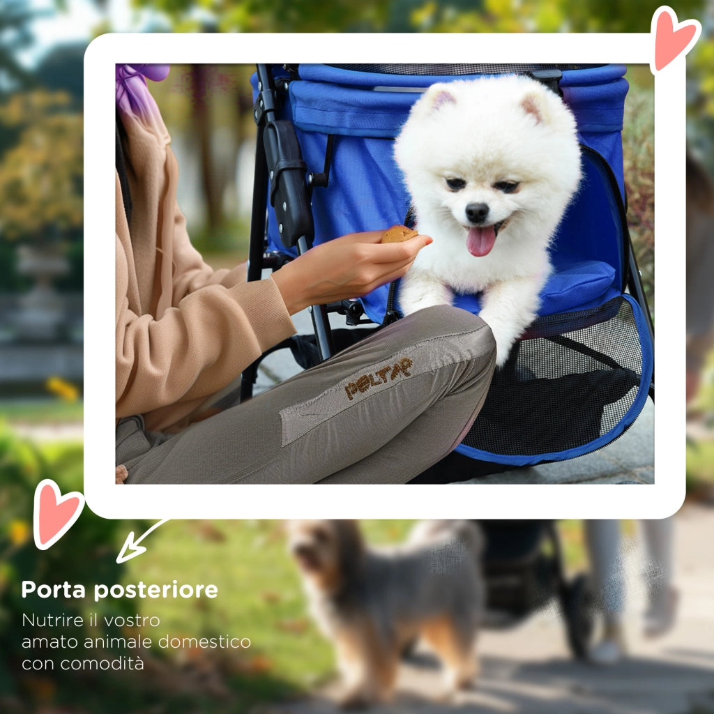 Cestino Portaoggetti per Cani Pieghevole Blu ¨C zephmum ¨C 1 Pz