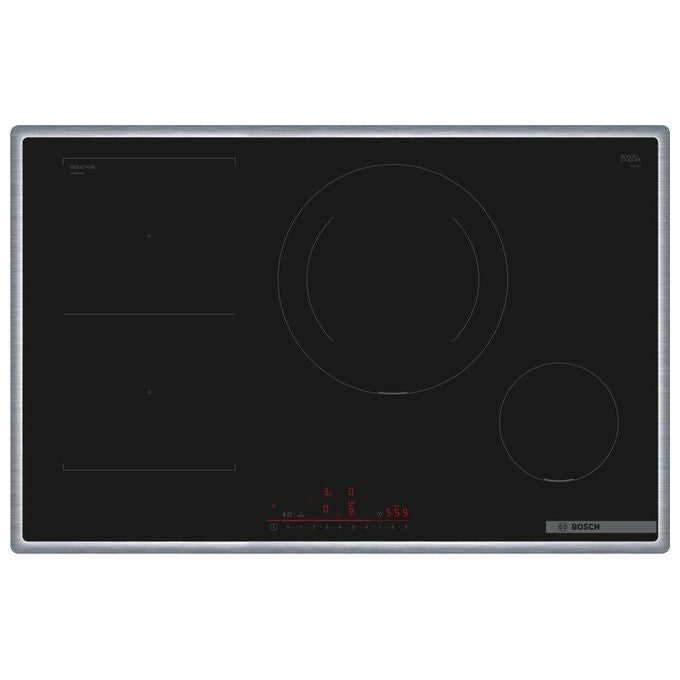 Bosch Serie 6 PVS845HB1E Piano cottura a induzione 80 cm Nero, con profili