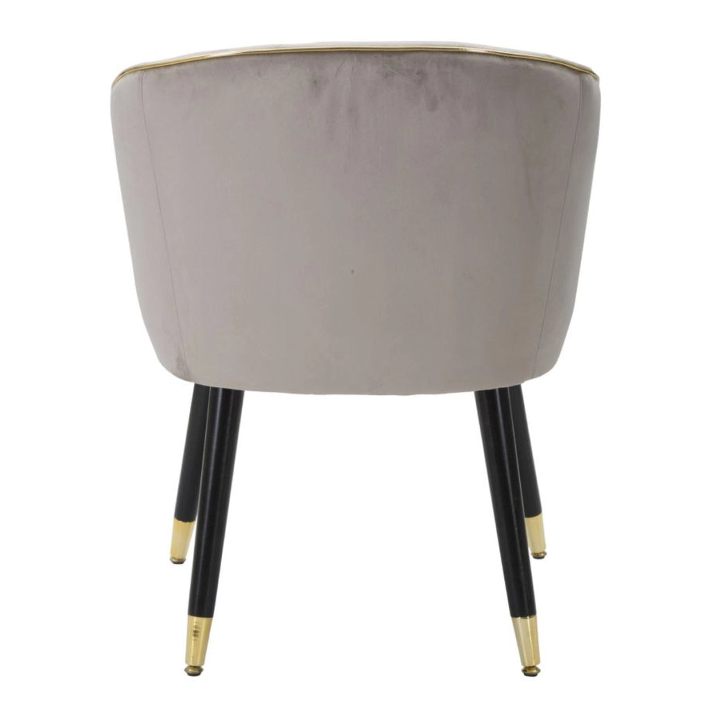 Poltrona VKH316, Grigio, Legno, 62x58x78 cm