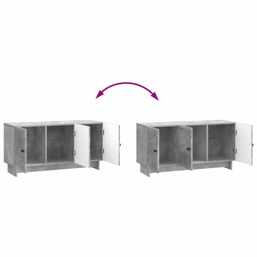 Mobile TV 99 x 34,5 x 50 cm Grigio Cemento Legno ingegnerizzato 894028