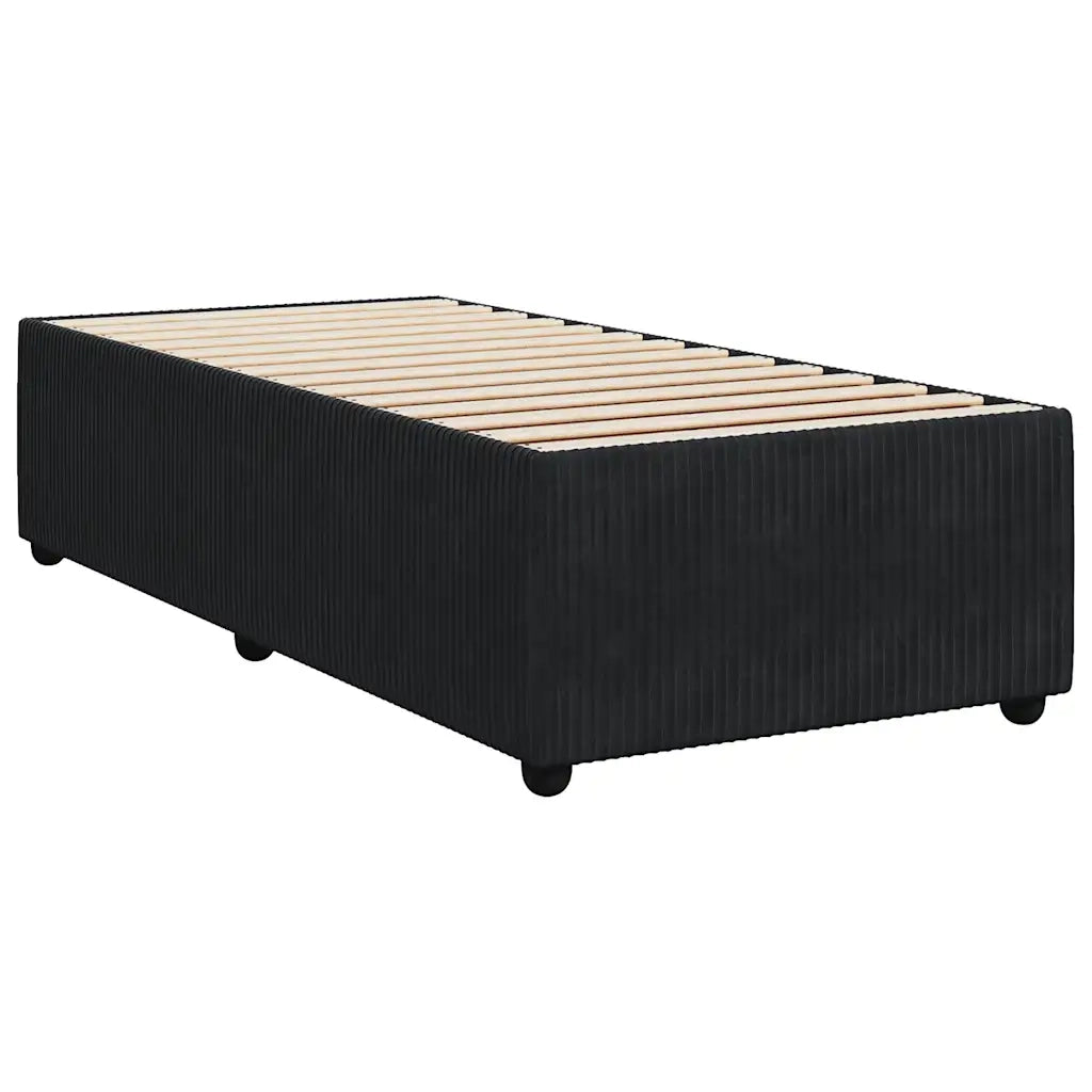 Giroletto-Struttura Letto Nero 90x190 cm in Velluto 628876