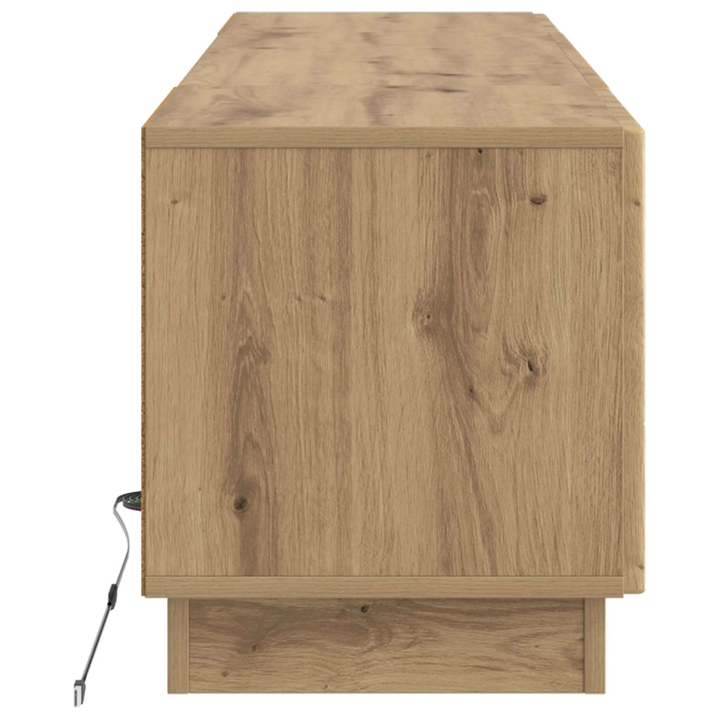 Mobile TV LED Rovere Artigianale Legno ingegnerizzato 897354