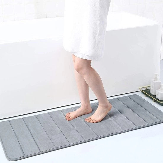 Pavimento di assorbimento a schiuma di alta densità antiscivolo lavabile 40 x 120 cm grigio Pavimento di assorbimento