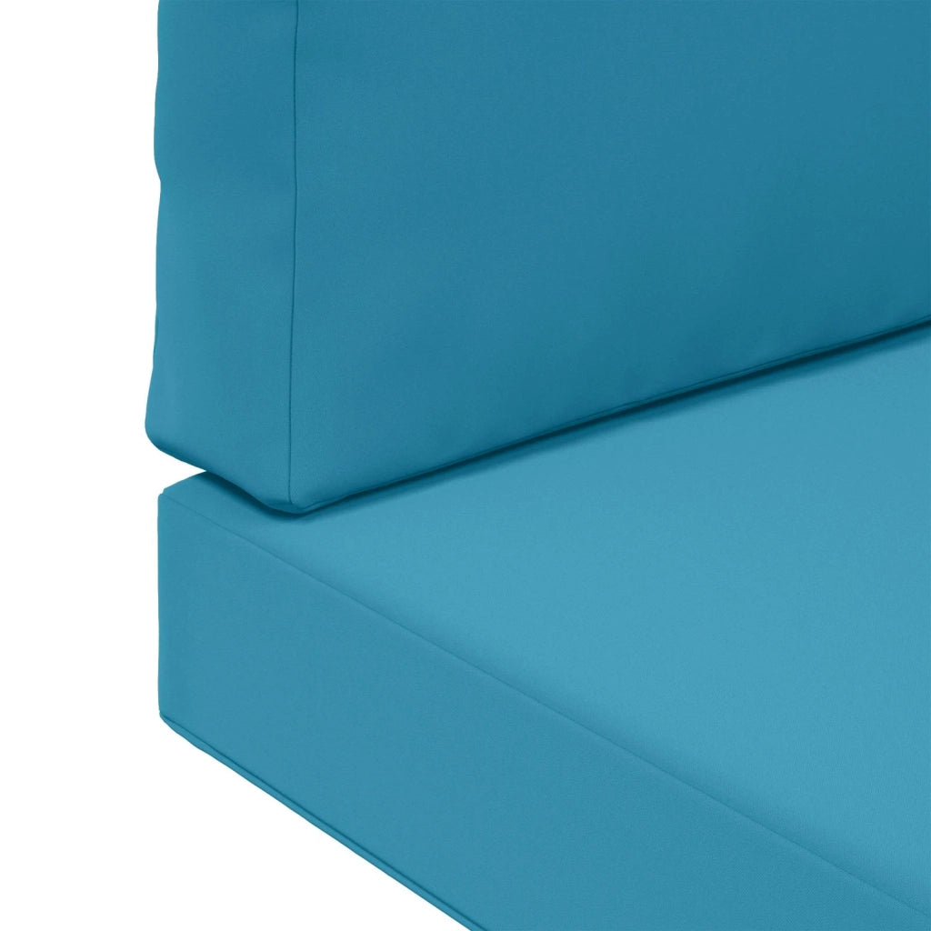 Cuscino per divano da esterno 3 pcs Blu Reale Poliestere 900873