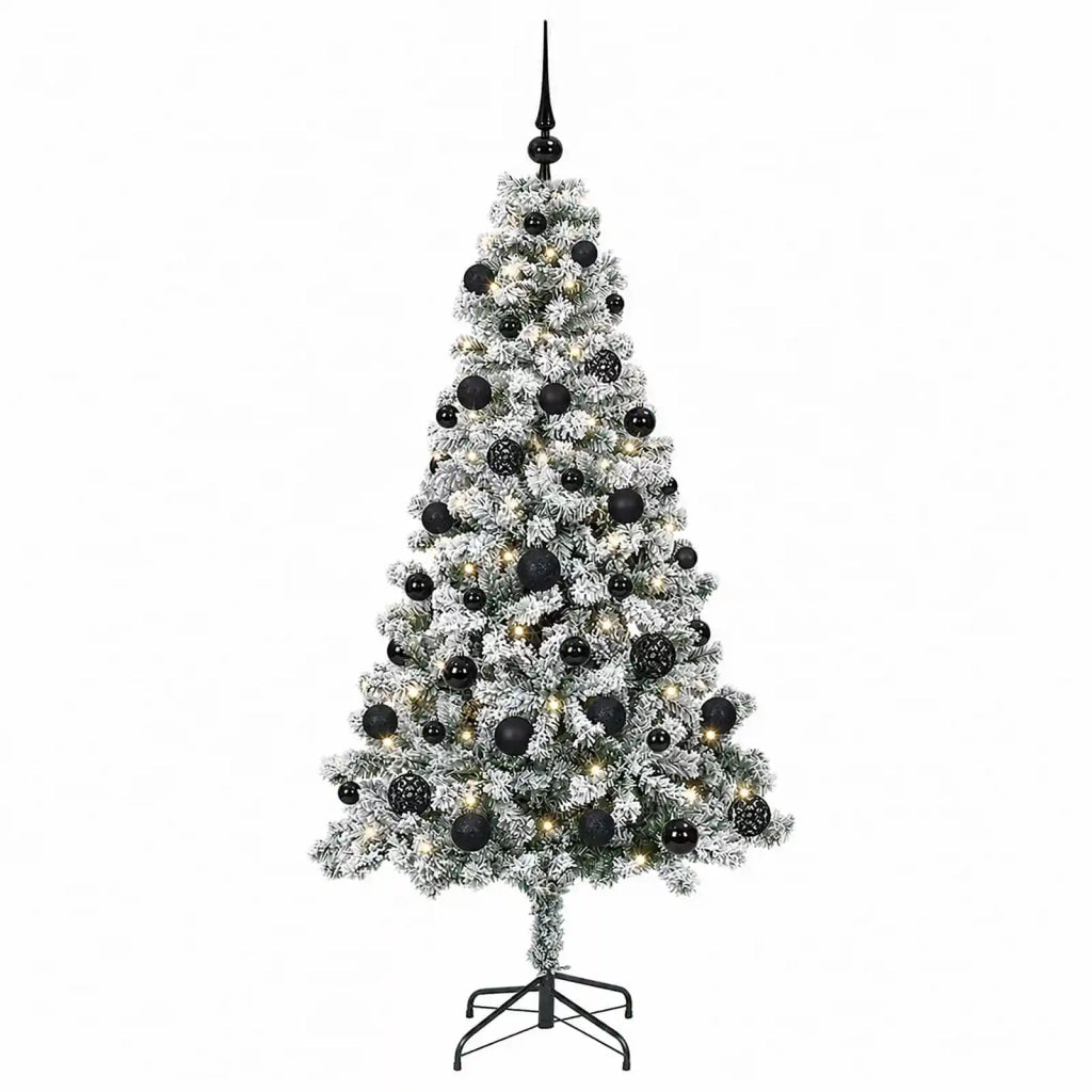 Albero di Natale Artificiale con Palline 120 cm 150 LED 3460810