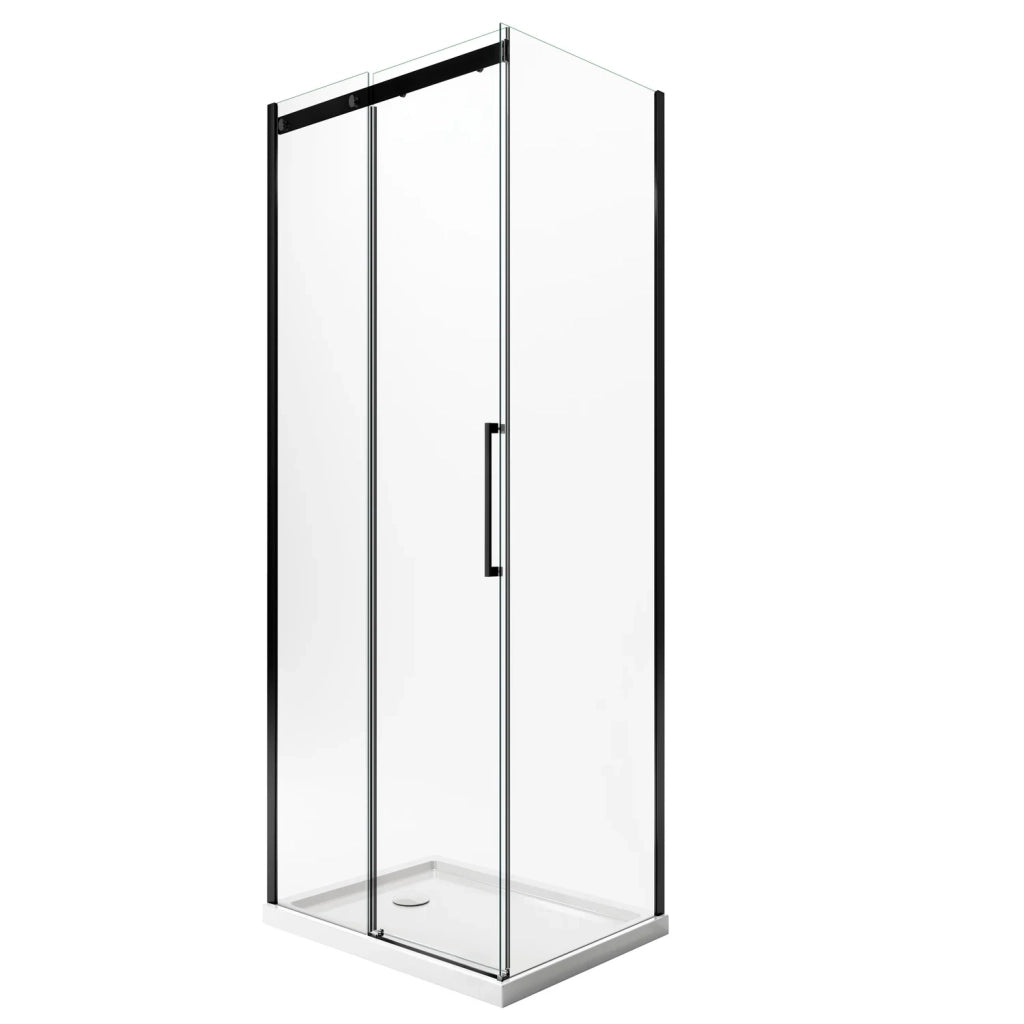 Box Doccia 80x140 CM 198 CM Vetro Trasparente 8 MM Versione Sinistra con EasyClean mod. Prime Bla Duo 1 Anta