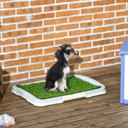 Toilette per cani 63x48,5x6 cm in plastica verde riutilizzabile per cuccioli –