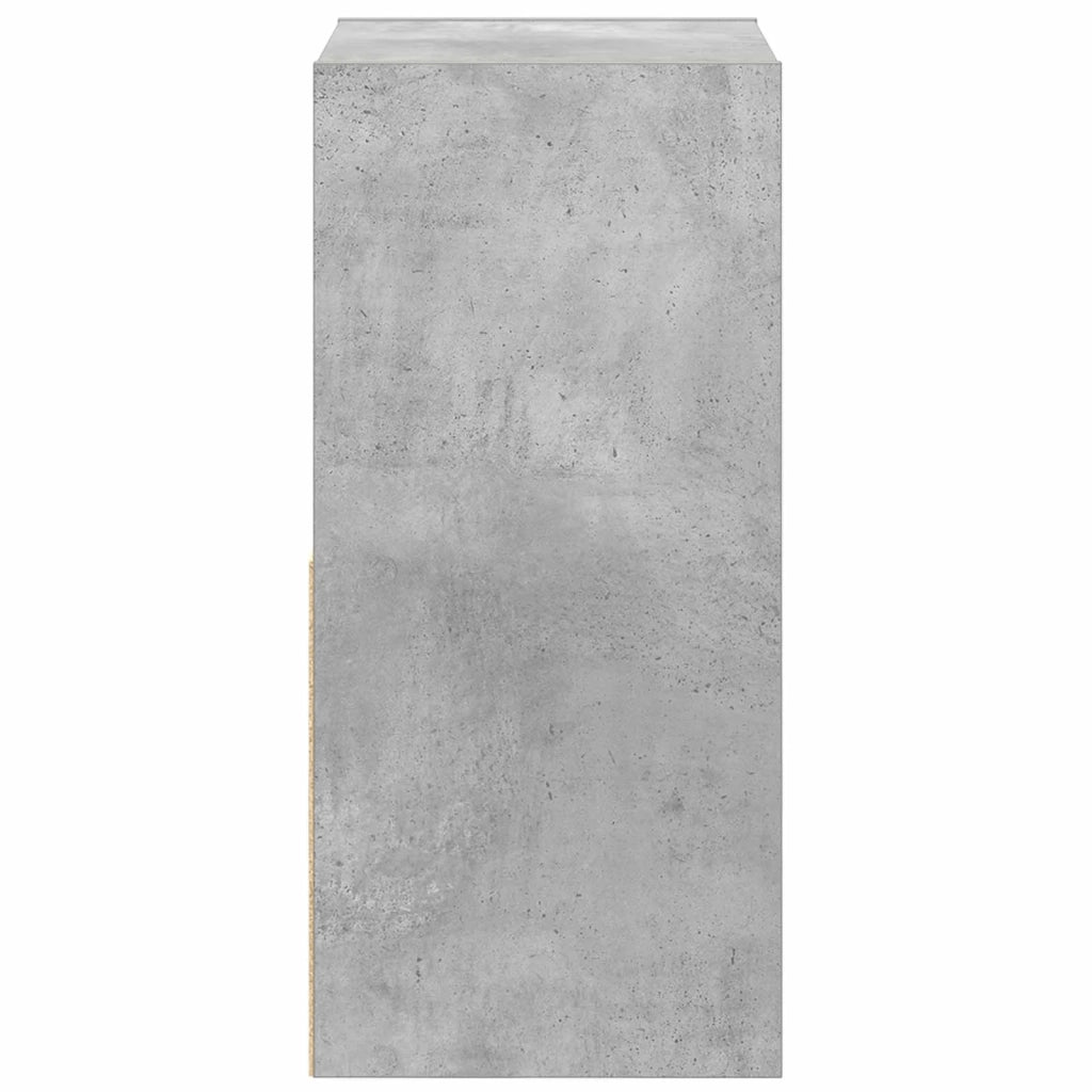 Comodino con cassetto 2 pcs Grigio cemento 35 x 32 x 68,5 cm 8000635
