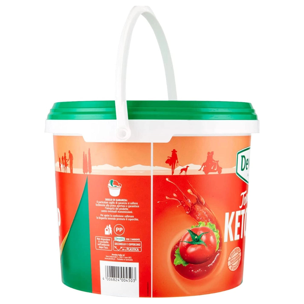 Develey tomato ketchup gusto classico secchiello da 5 kg