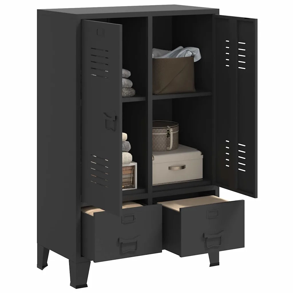 Armadio Industriale Antracite 67x35x107 cm in Acciaio CFW3862624
