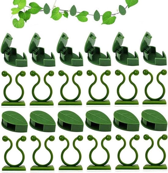 Clips per piante 60 pezzi - Adesivo autoadesivo per piante rampicanti per parete