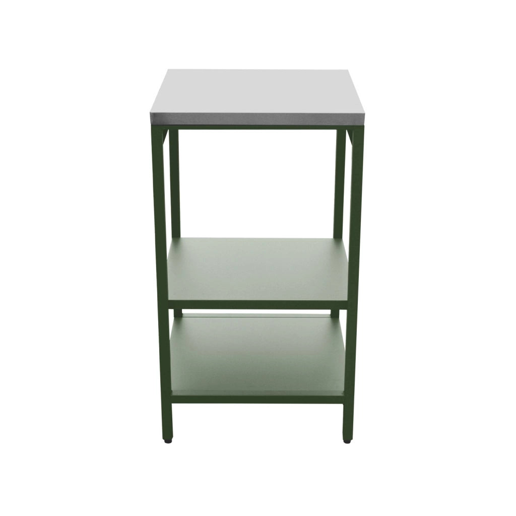 Modulo cucina da esterno in acciaio inossidabile, 3 moduli, verde