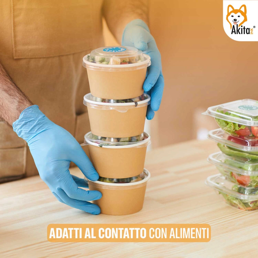 Guanti Nitrile Blu M Senza Polvere Akitaink 500 pezzi