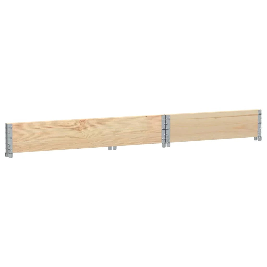 Fioriera rialzata per piante fiori terrazzo giardino 120 x 80 cm legno massello di pino marrone 02_0037404