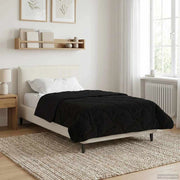 Duvet Invernale 135 x 200 cm Inverno Nero Traspirante 42026325