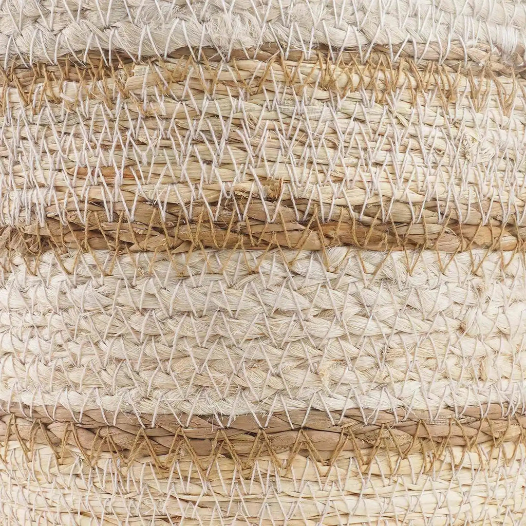3 pz Naturale, Bianco e Beige Ø26 x 19 cm 100% Erba marina 42012252