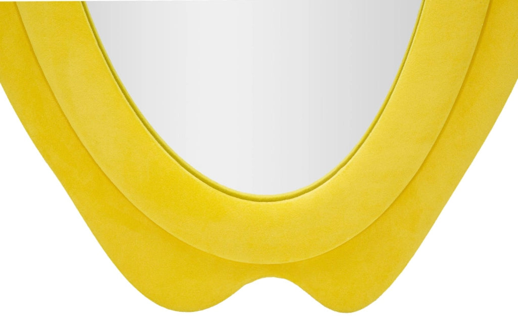 SPECCHIO DA MURO CHANEL GIALLO CM 60X4X160