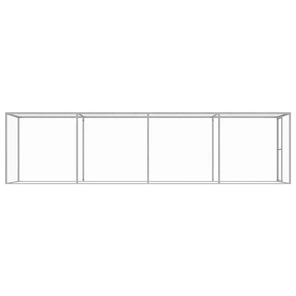 Gabbia per Gatti 6x1,5x1,5 m in Acciaio Zincato 146359