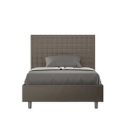 Letto 1 Piazza e Mezzo 130x190 cm con Rete Sunny Cappuccino
