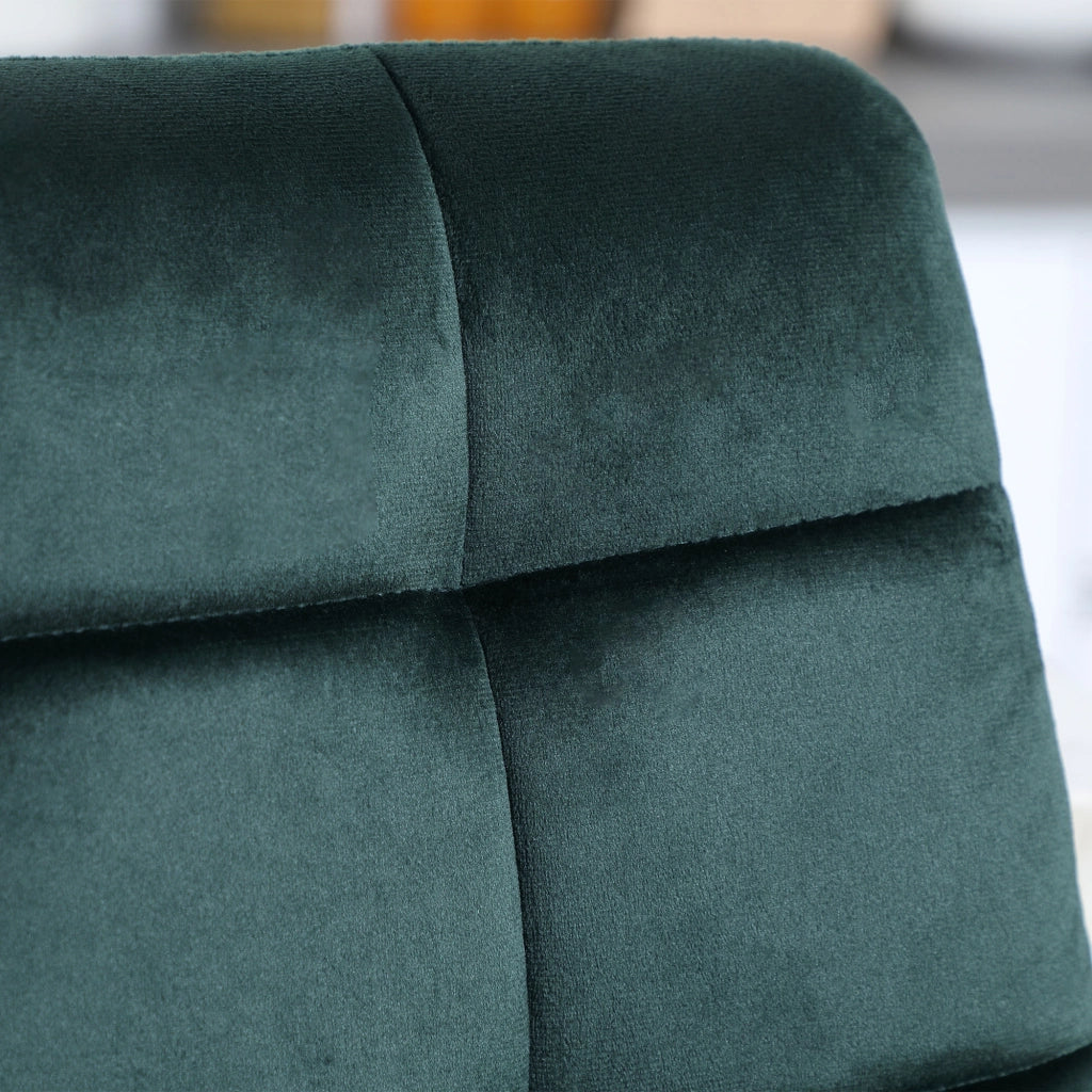 Sgabelli da Bar ¨C Zephmum ¨C Verde Velluto 2 Pezzi