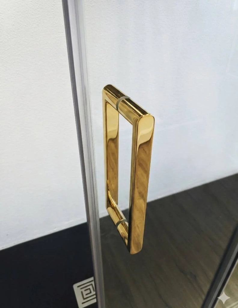 Porta doccia scorrevole 1+1 CIRENE (KENNA) Walk-in175 cm Profilo Oro
