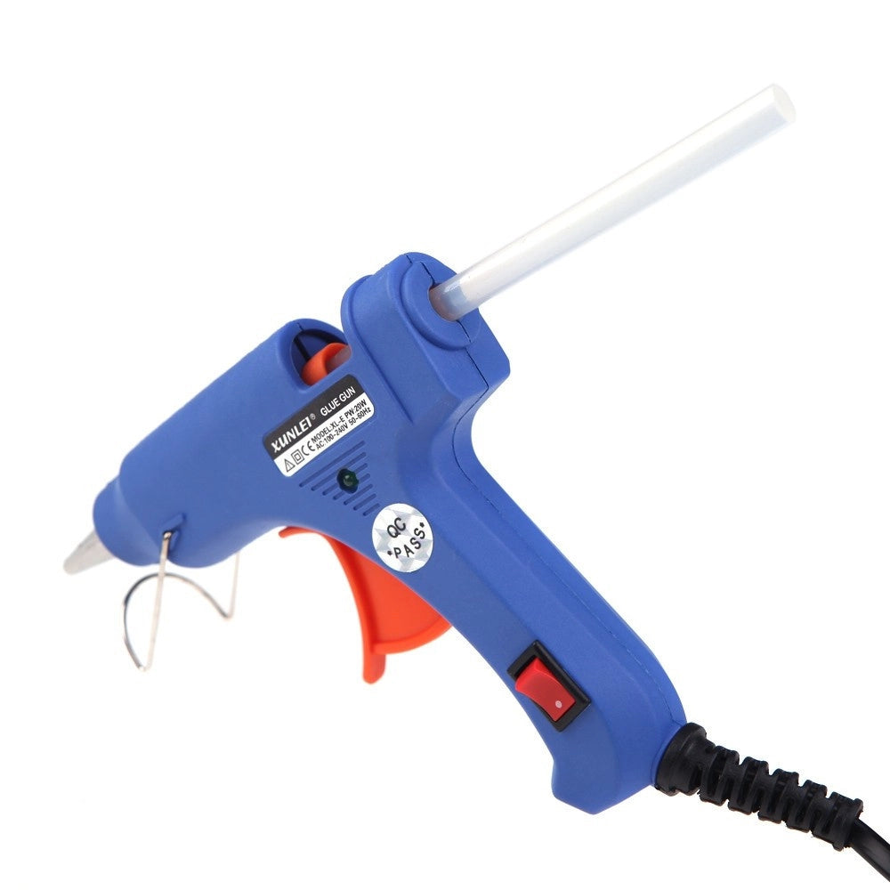 Trade Shop - Pistola Per Colla A Caldo 100 W Incollatrice Termoincollante Tasto Accensione -